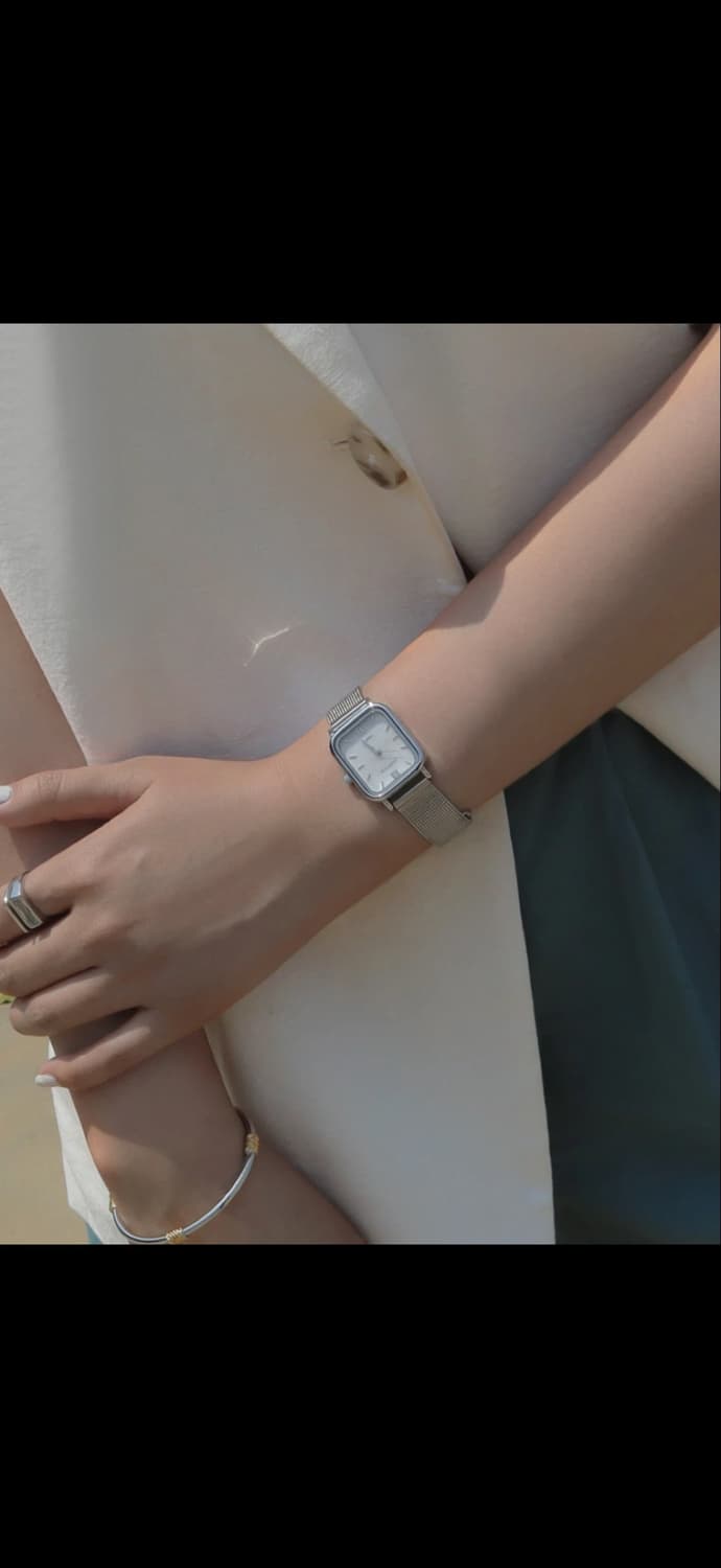 럼튼 하버 메쉬 시계 실버 상품이미지2