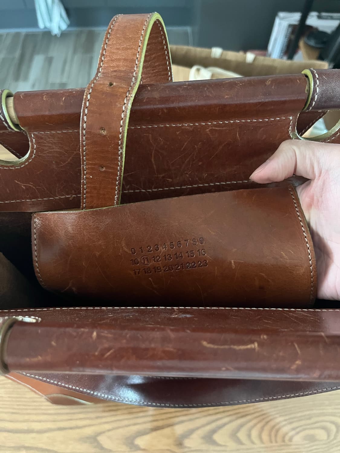 마틴마르지엘라 빈티지 가죽 토트백 상품이미지3