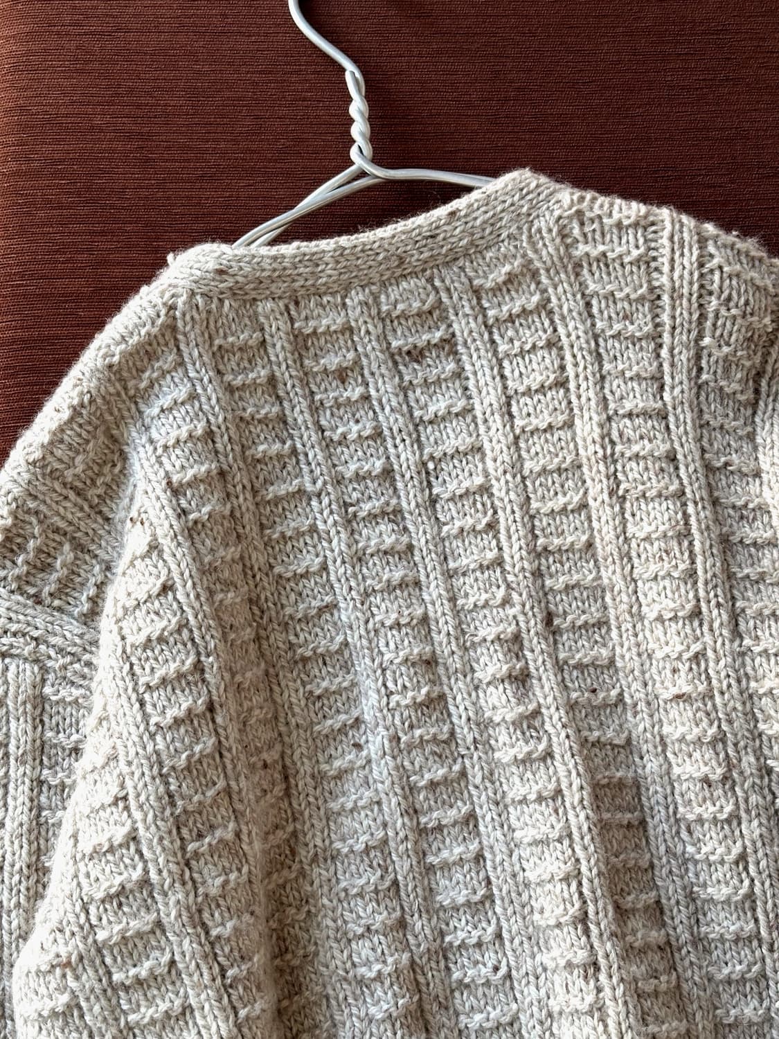 Low gauge pattern heavy knit cardigan 상품이미지6