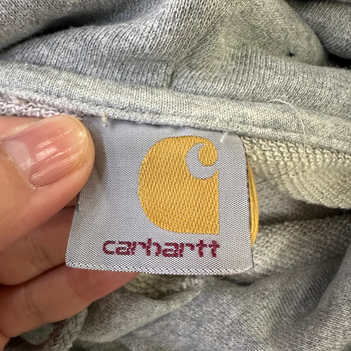 실측확인 레터링 로고 칼하트 후드0403D 상품이미지2