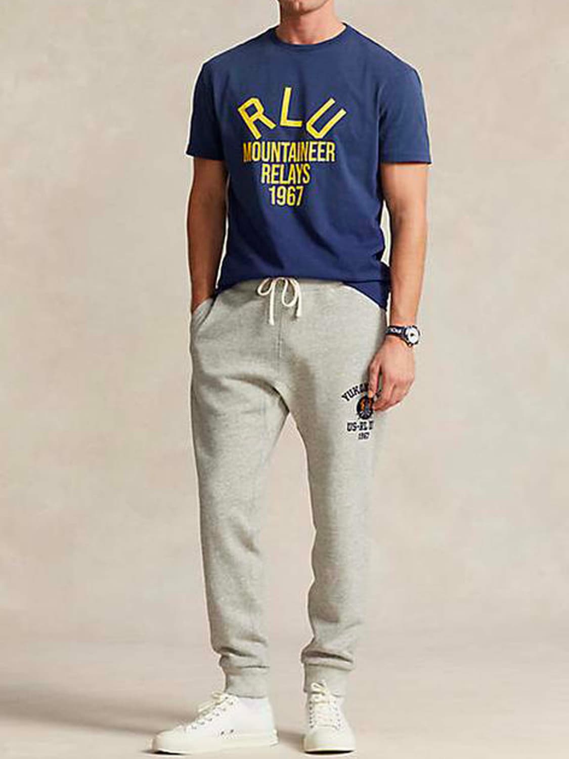 폴로 랄프로렌 유콘필드 플리스 그래픽 멜란지 그레이 조거 스웻팬츠 상품이미지3