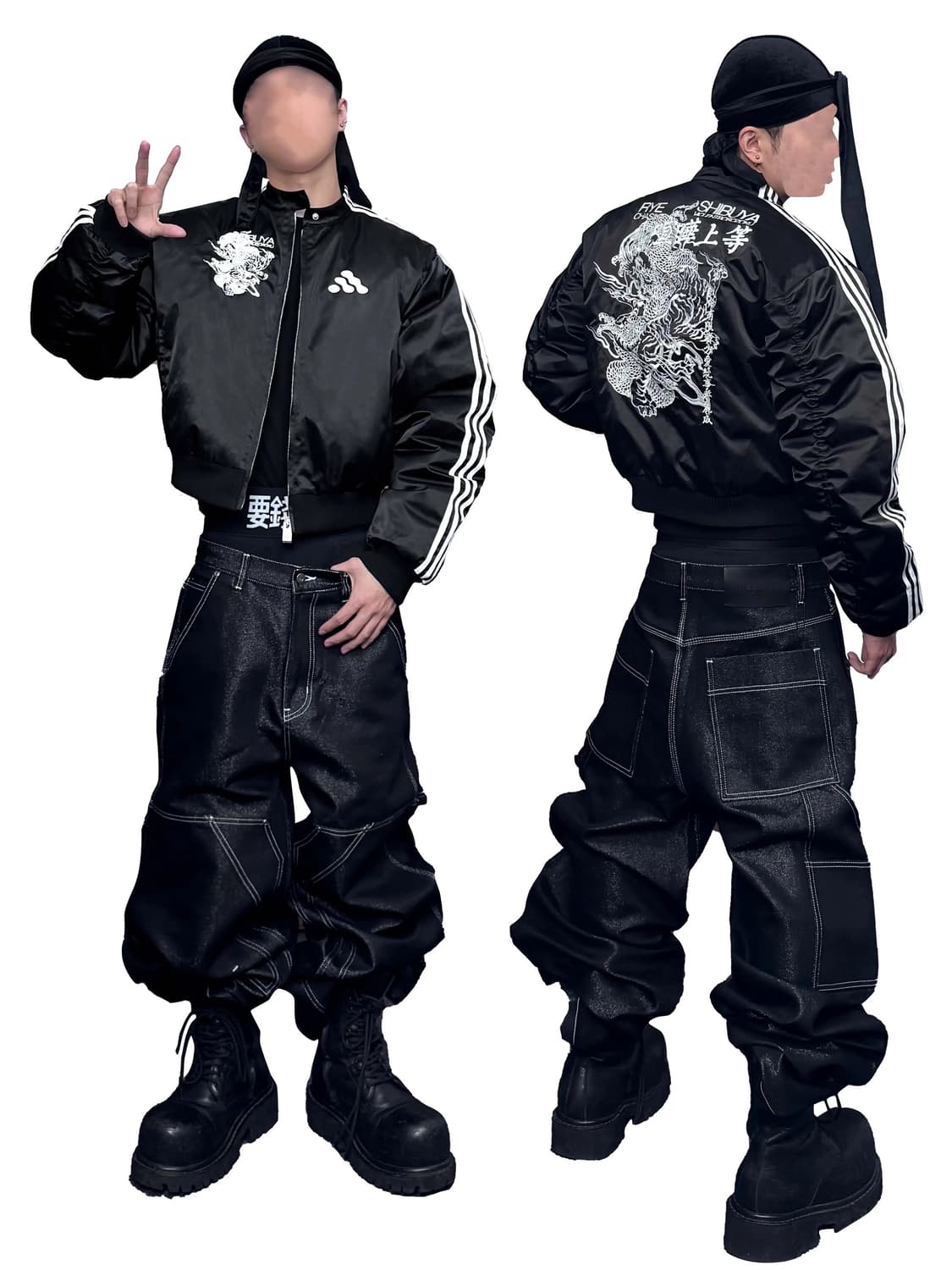 Satin Embroidered Yokosuka Bomber Jacket 상품이미지8