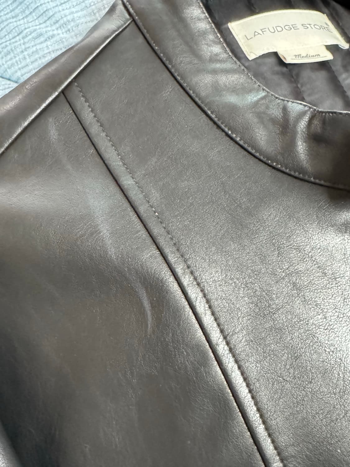 라퍼지스토어 버핑 레더 라이더자켓 상품이미지3