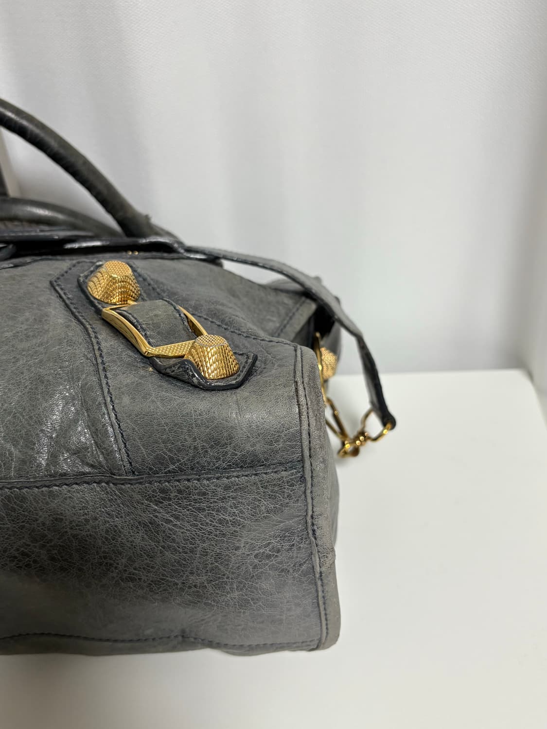 발렌시아가 자이언트 모터 시티백 그레이 상품이미지3