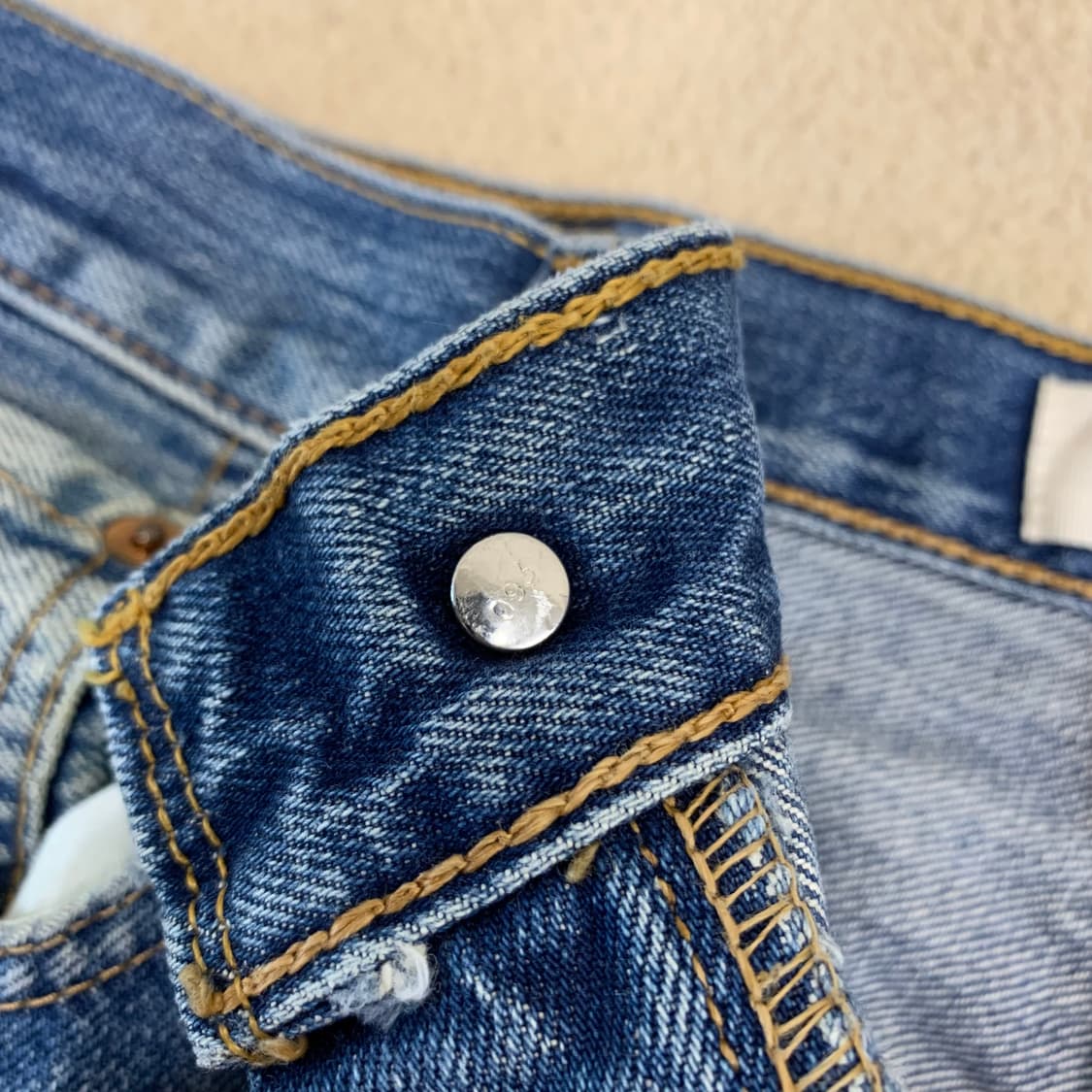빈티지 리바이스 501 워싱 데님팬츠(30사이즈) 남자청바지 중청 상품이미지7