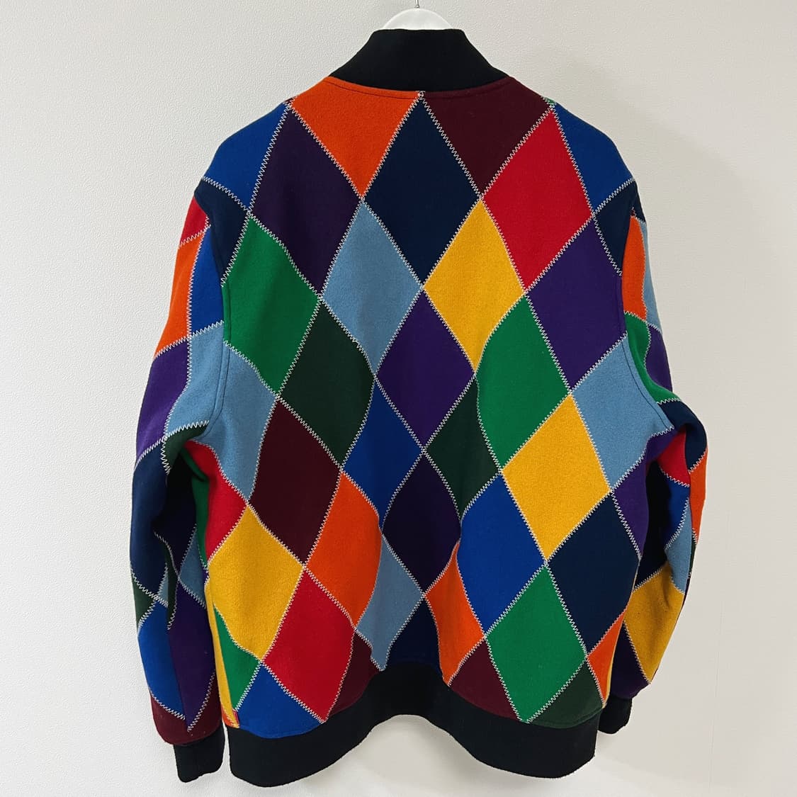 슈프림 15FW 할리퀸 울 바시티 자켓 멀티 상품이미지2