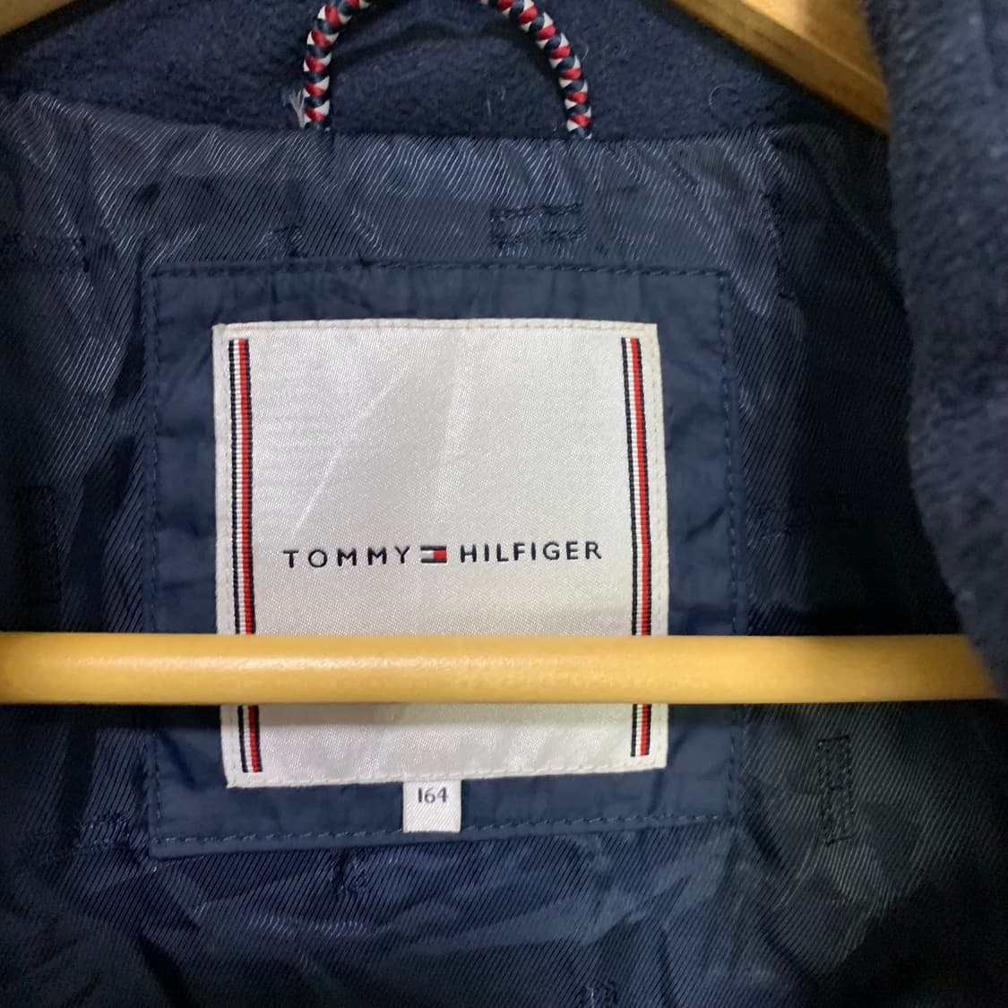 타미힐피거 네이비 여성 숏패딩 점퍼 빈티지 키즈 S 상품이미지5