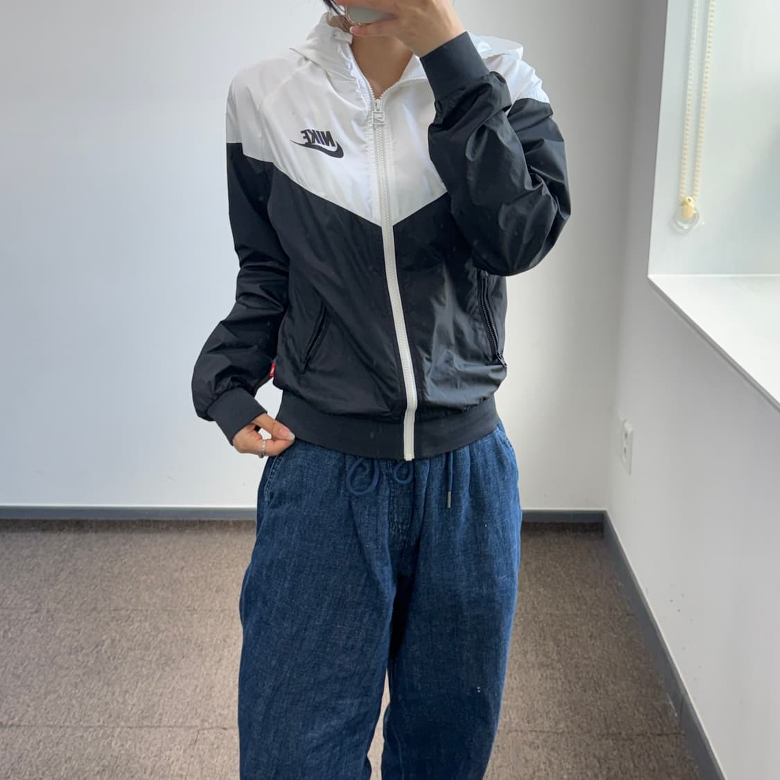Nike 나이키 블랙 배색 바람막이 상품이미지1