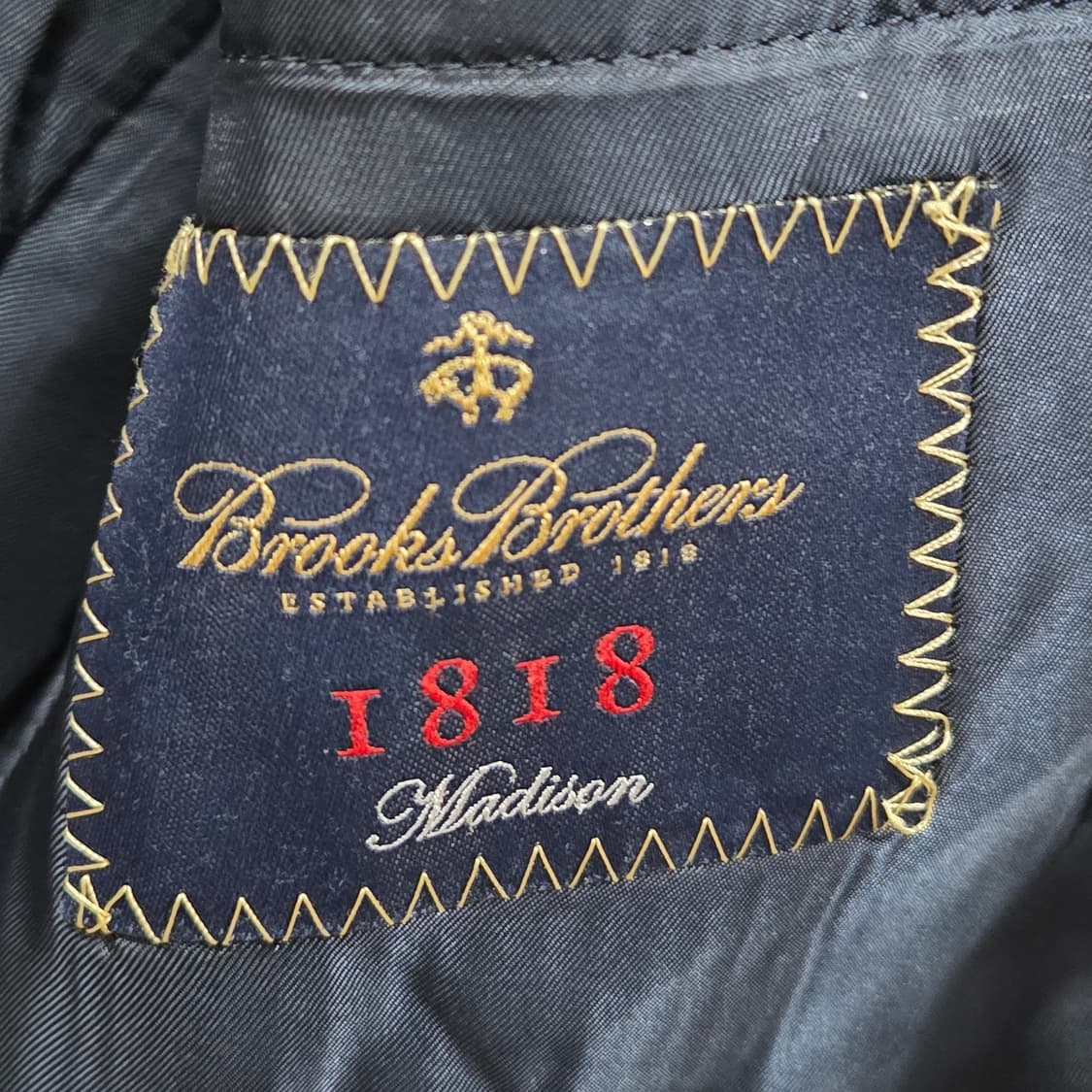 브룩스브라더스 체크 블레이저 38S  상품이미지3