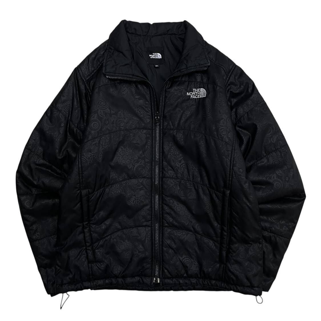 노스페이스 오리엔탈 플라워패턴 로고 블랙 경량 자켓 90 상품이미지3