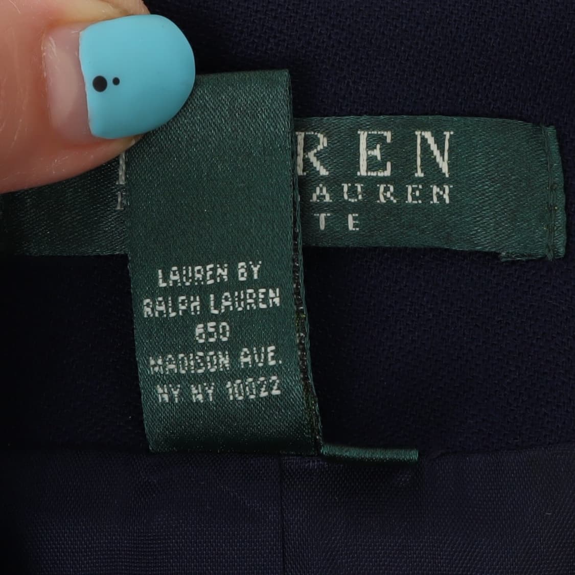 로렌 랄프로렌 네이비 크레스트 금장 3B 자켓 상품이미지9