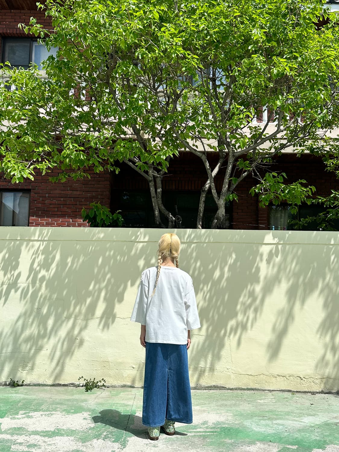 갭 데님 롱 스커트 상품이미지2