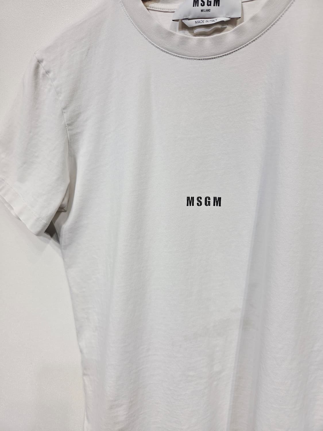 MSGM 로고 반팔 티셔츠 화이트_S 상품이미지3