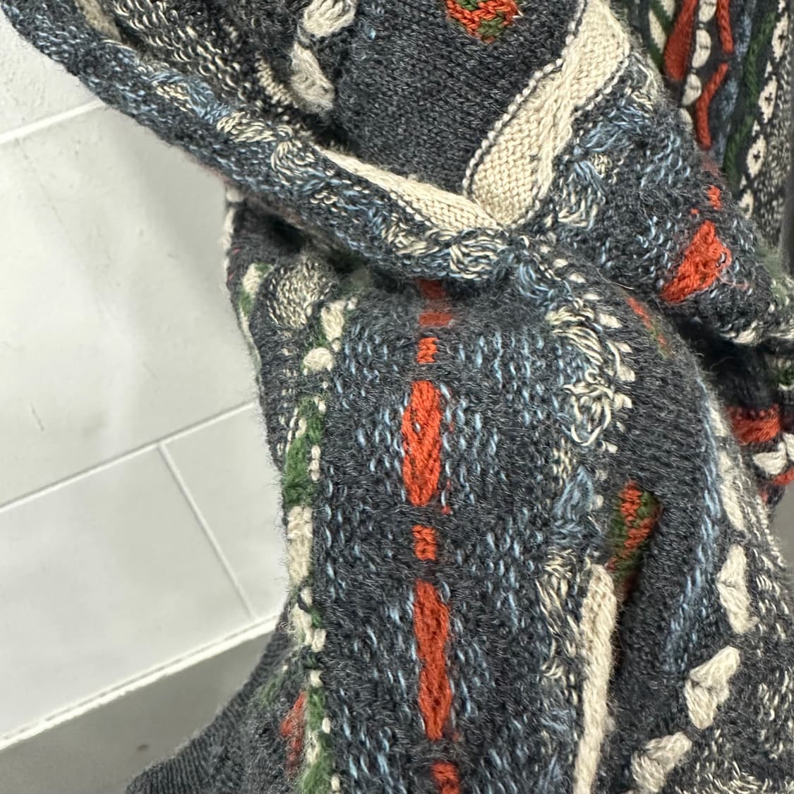 게쿠 쿠지스타일 케이블 니트 가디건 상품이미지7