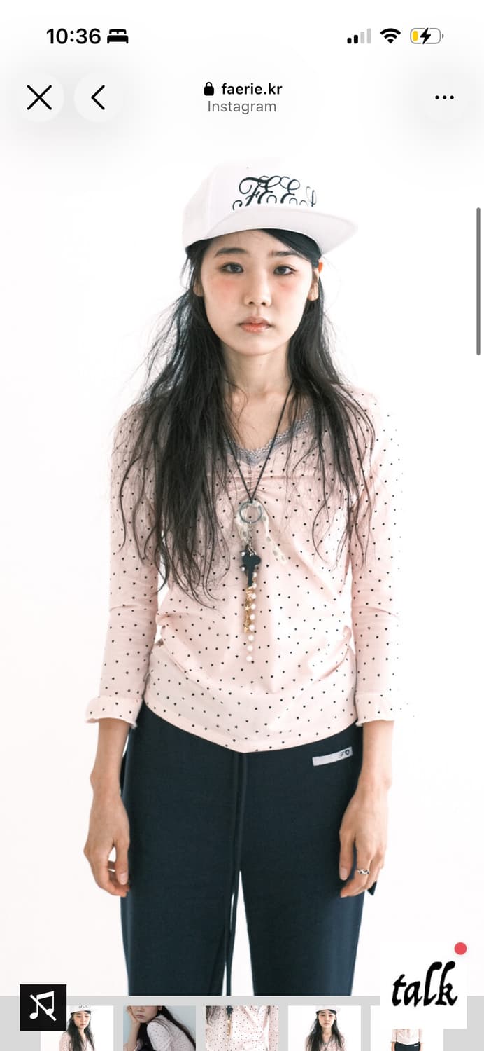 샵페어리 mini hearts lace top 상품이미지1
