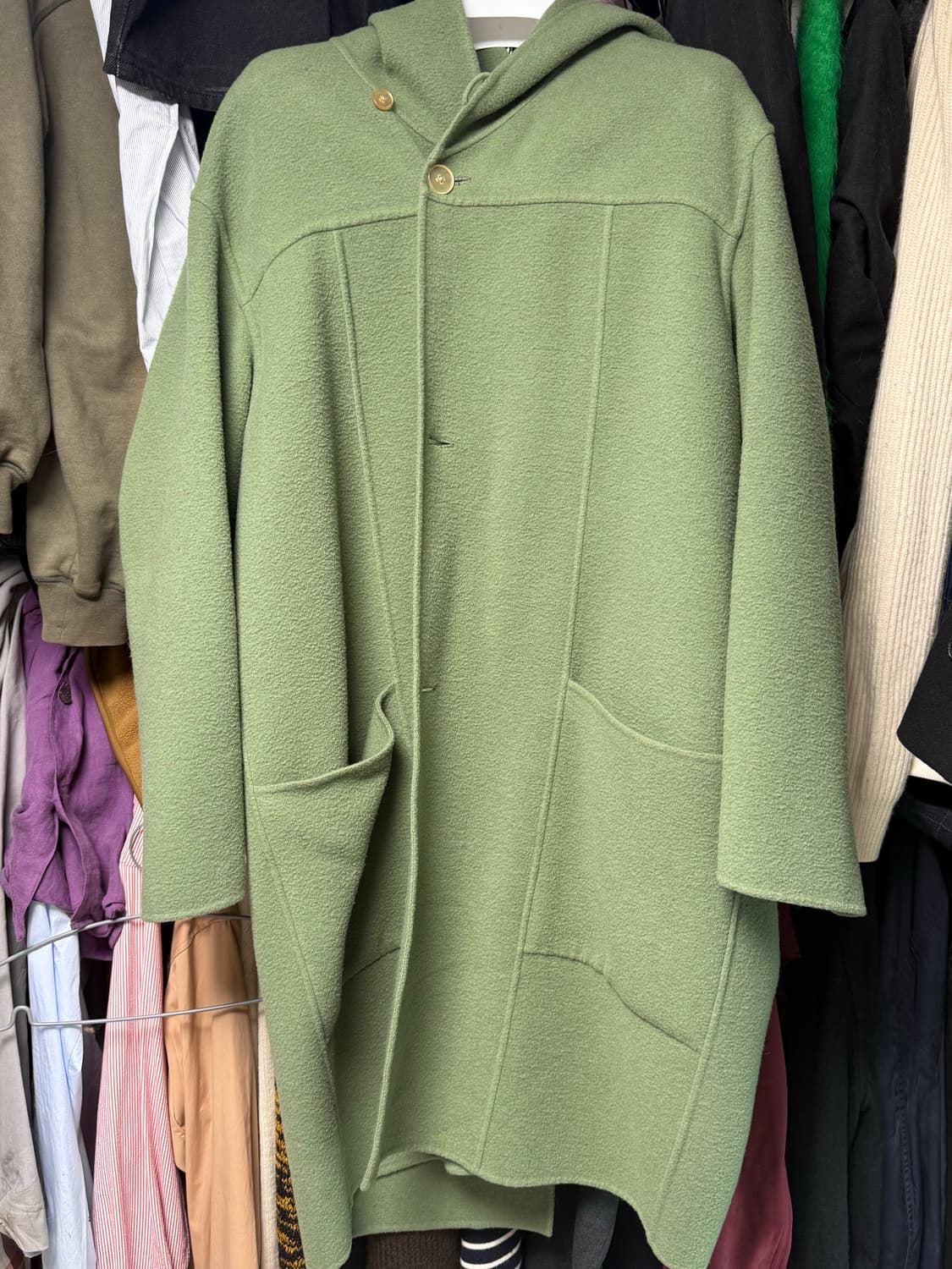 오라리 울 후디드 코트 4 상품이미지1