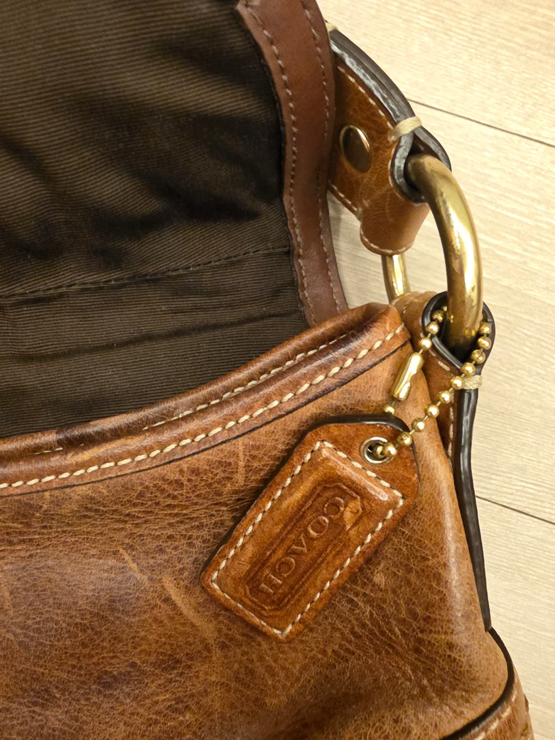 코치 가죽 가방 (빈티지, 올드) 상품이미지5
