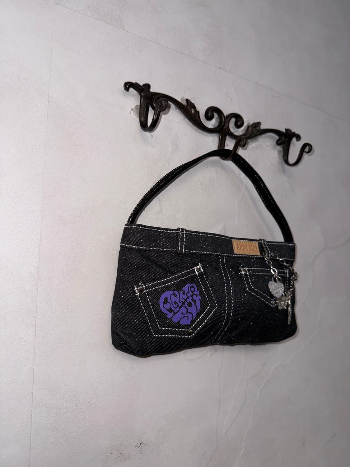 Anna Sui denim stitch chain mini 숄더백 상품이미지2