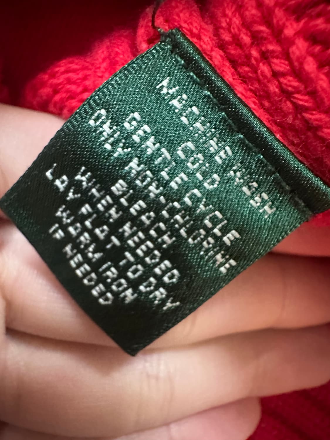 폴로랄프로렌 꽈배기 니트 집업 상품이미지5