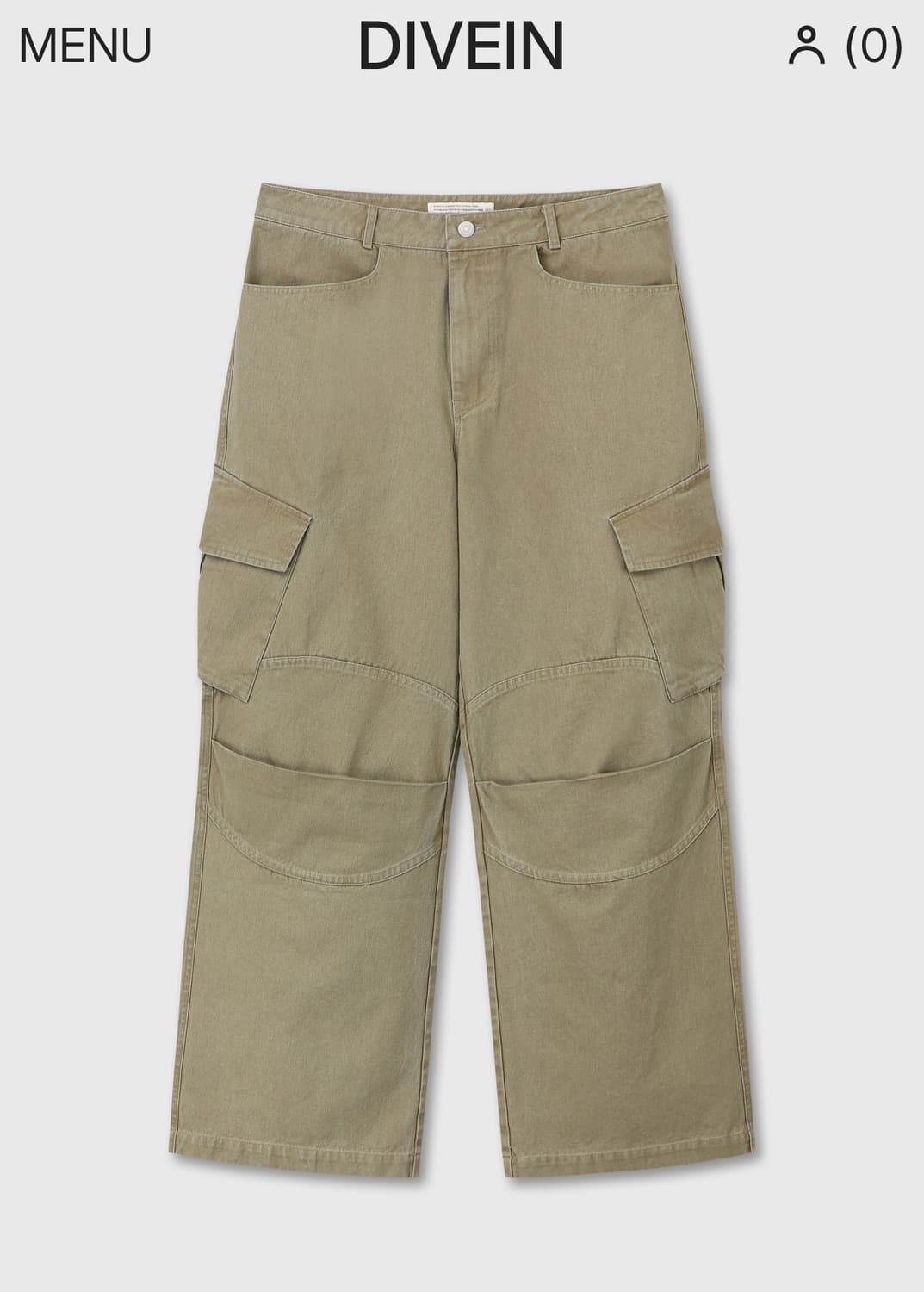 WASHED VERN CARGO PANTS (BEIGE) 상품이미지1