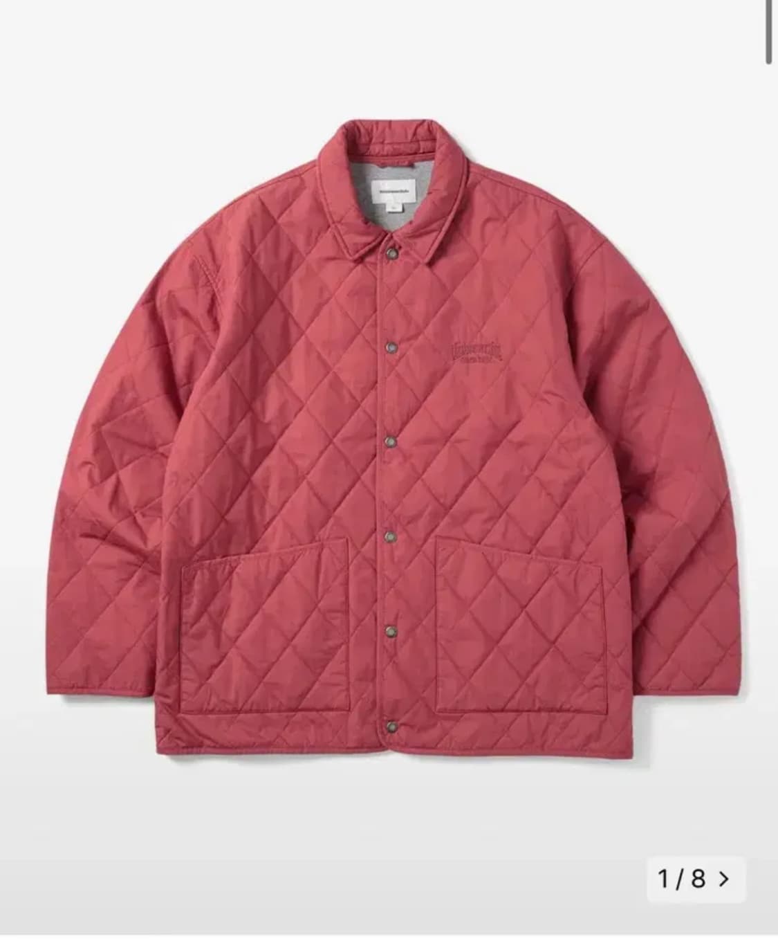 디네댓 Quilted Jacket-Raspberry Red-s사이즈 상품이미지1