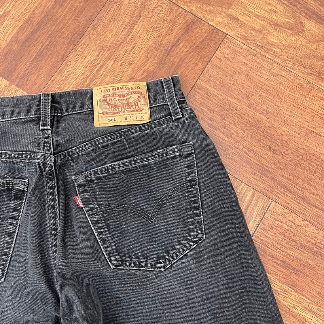여성 리바이스 501 USA 흑청바지 상품이미지2