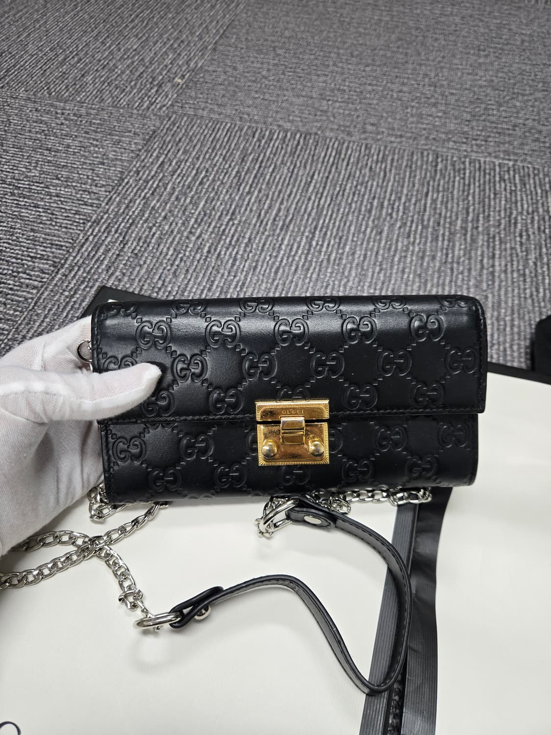 [특가][정품] 구찌 시마 패들락 미니 체인백 상품이미지1