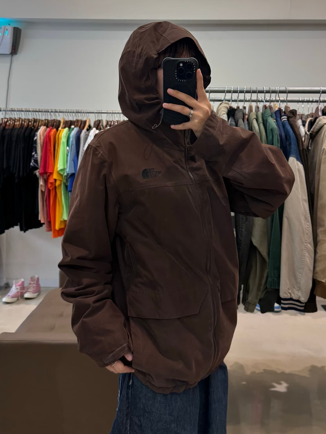 노스페이스 브라운 바람막이 자켓 상품이미지6