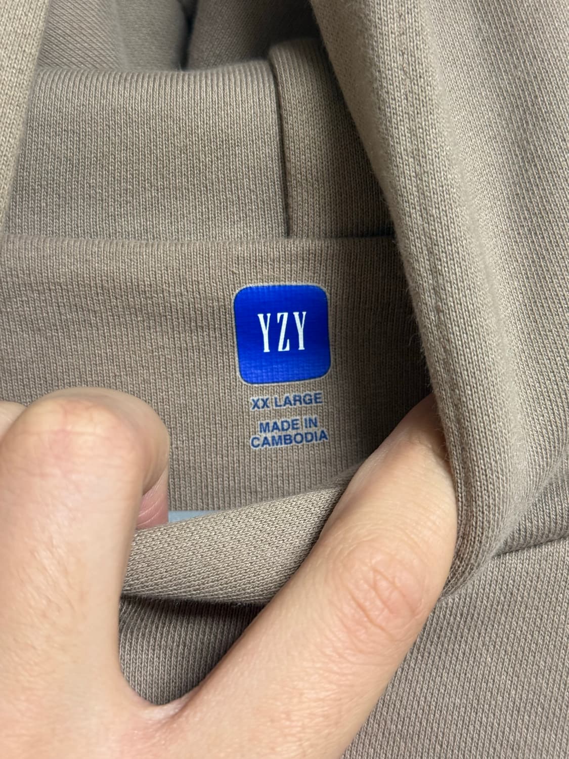 [XXL] 이지 갭 도브 슈렁큰 후드 베이지 상품이미지4