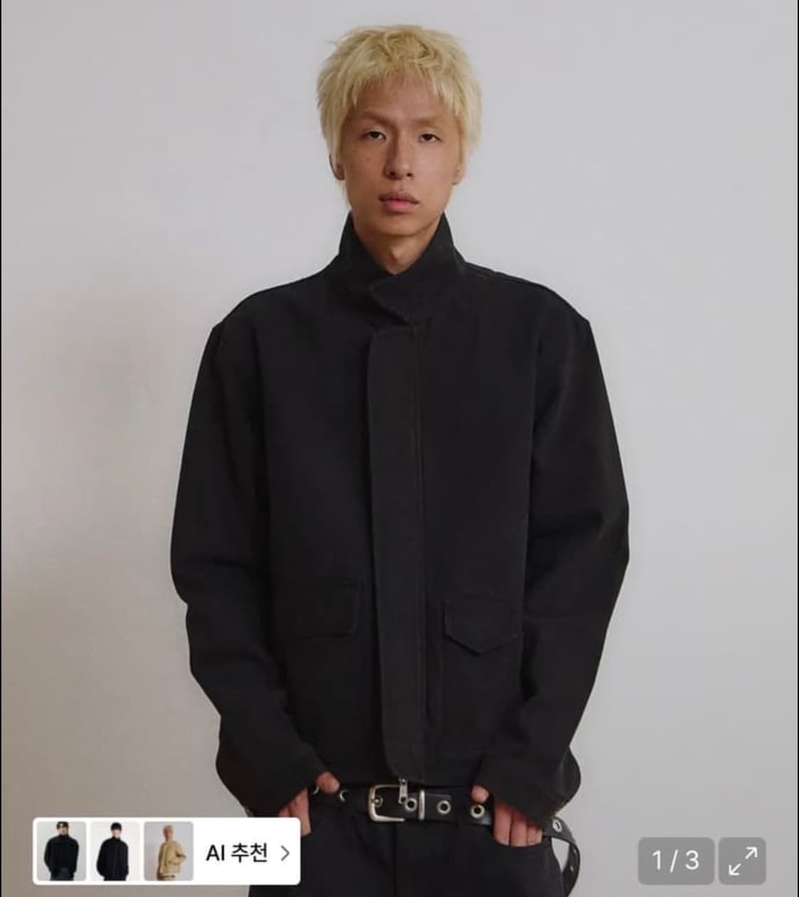 [2] 9999아카이브 하이넥 포켓 자켓 블랙 상품이미지1