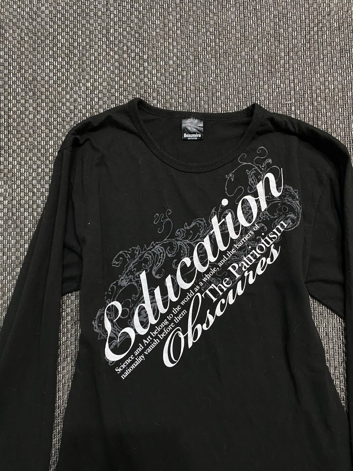 [Beaumere]00’s Lettering Black Sleeve 상품이미지4