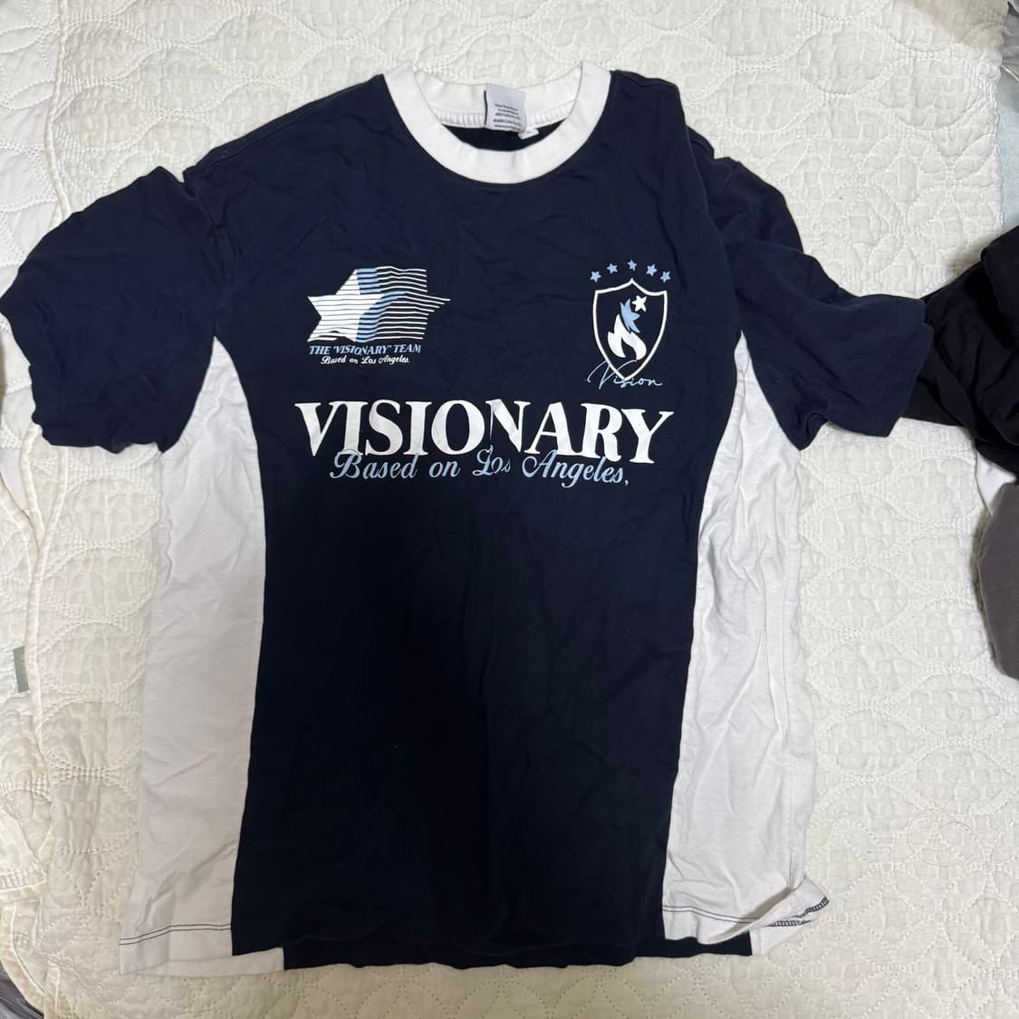 비전스트릿웨어 VSW Football T-Shirts Navy 상품이미지1