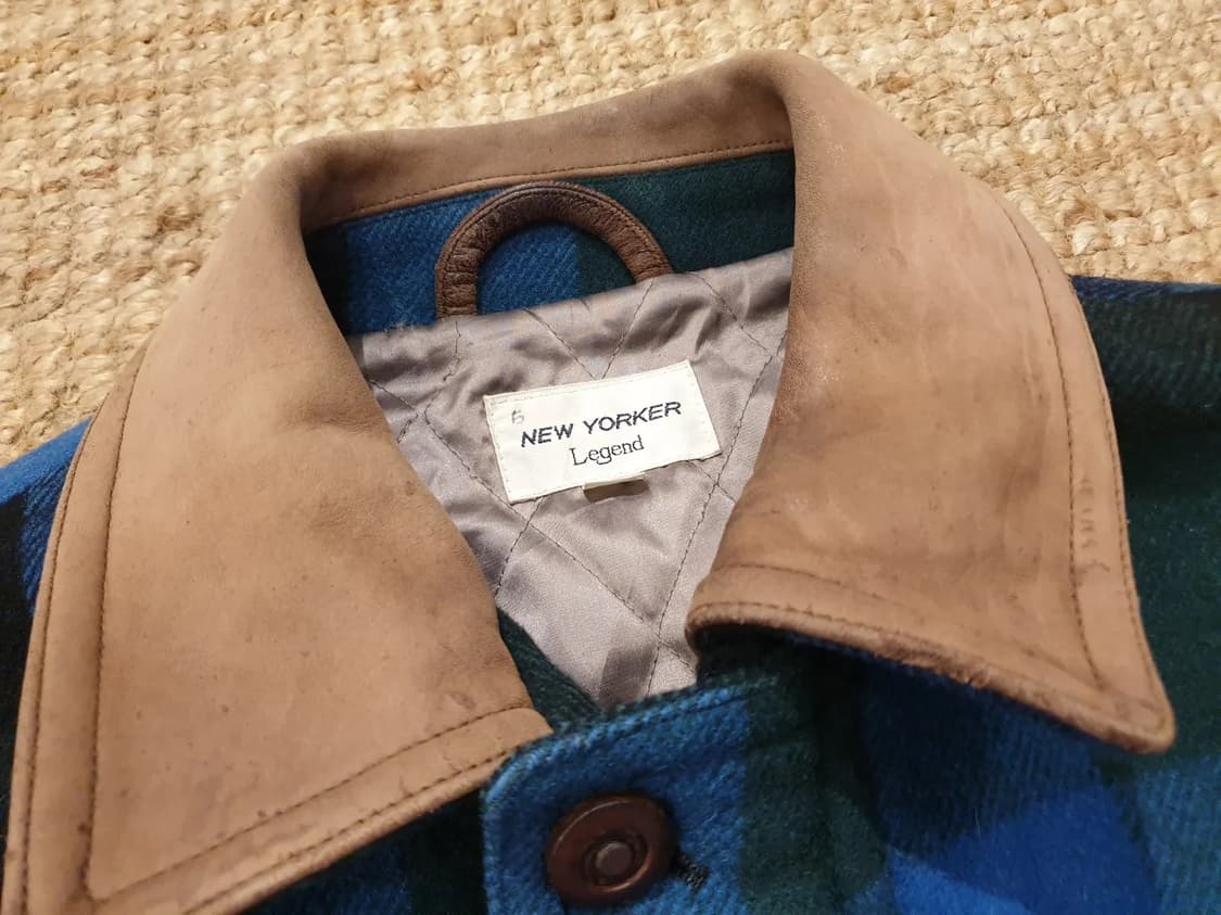 90s jpn 버팔로 체크 울 자켓 상품이미지8