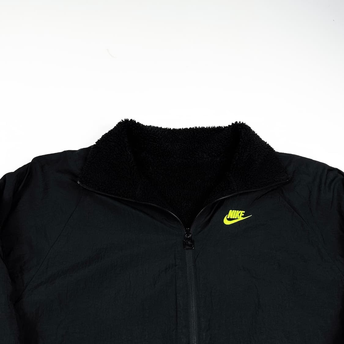 나이키 빅스우시 리버시블 양털 후리스 블랙 형광 L 상품이미지6