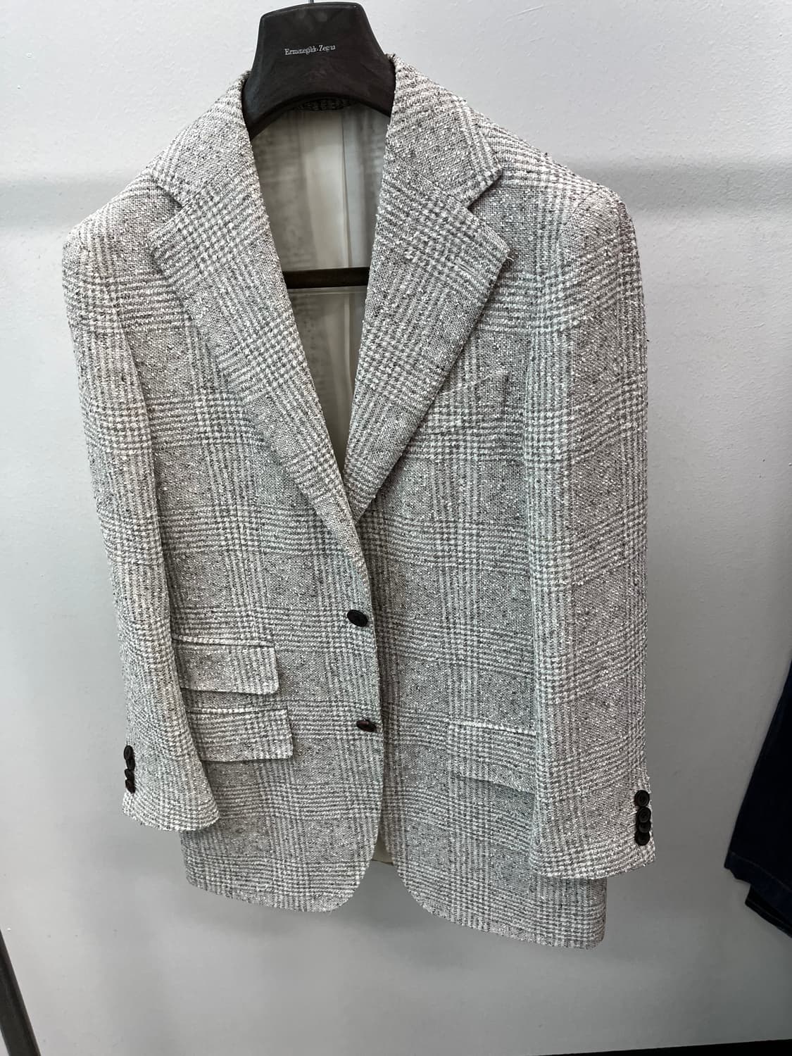 95) 수트서플라이 체크 린넨자켓  상품이미지2