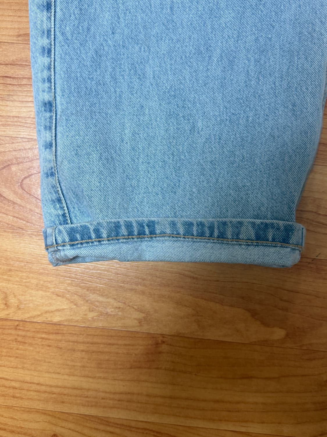 예쓰아이씨Two Tucked Denim Pants Light Indigo 상품이미지3