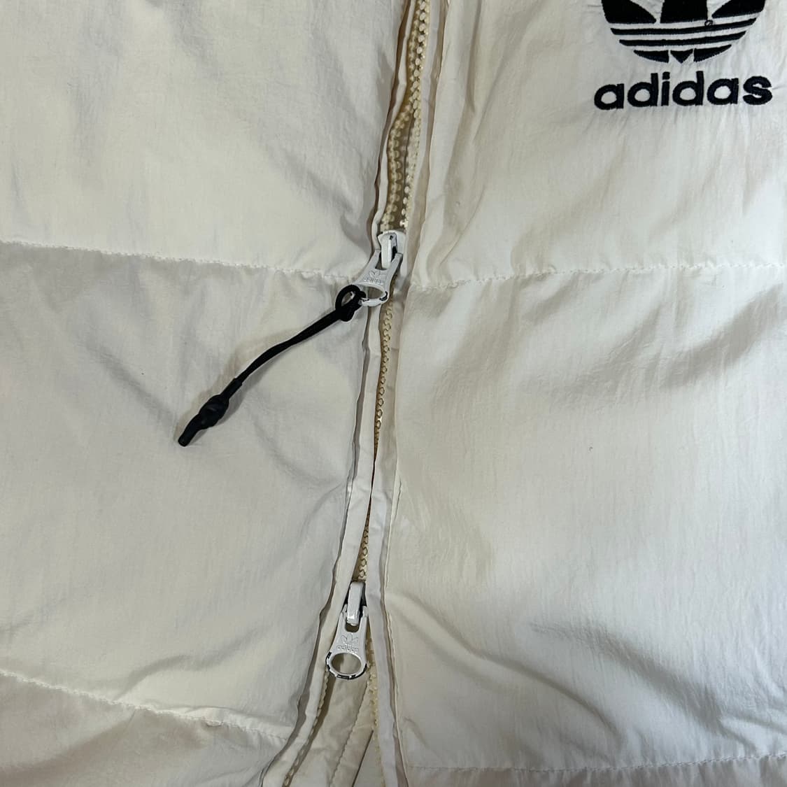 아디다스 화이트 패딩 점퍼 오리털 덕다운 파카 90 상품이미지10