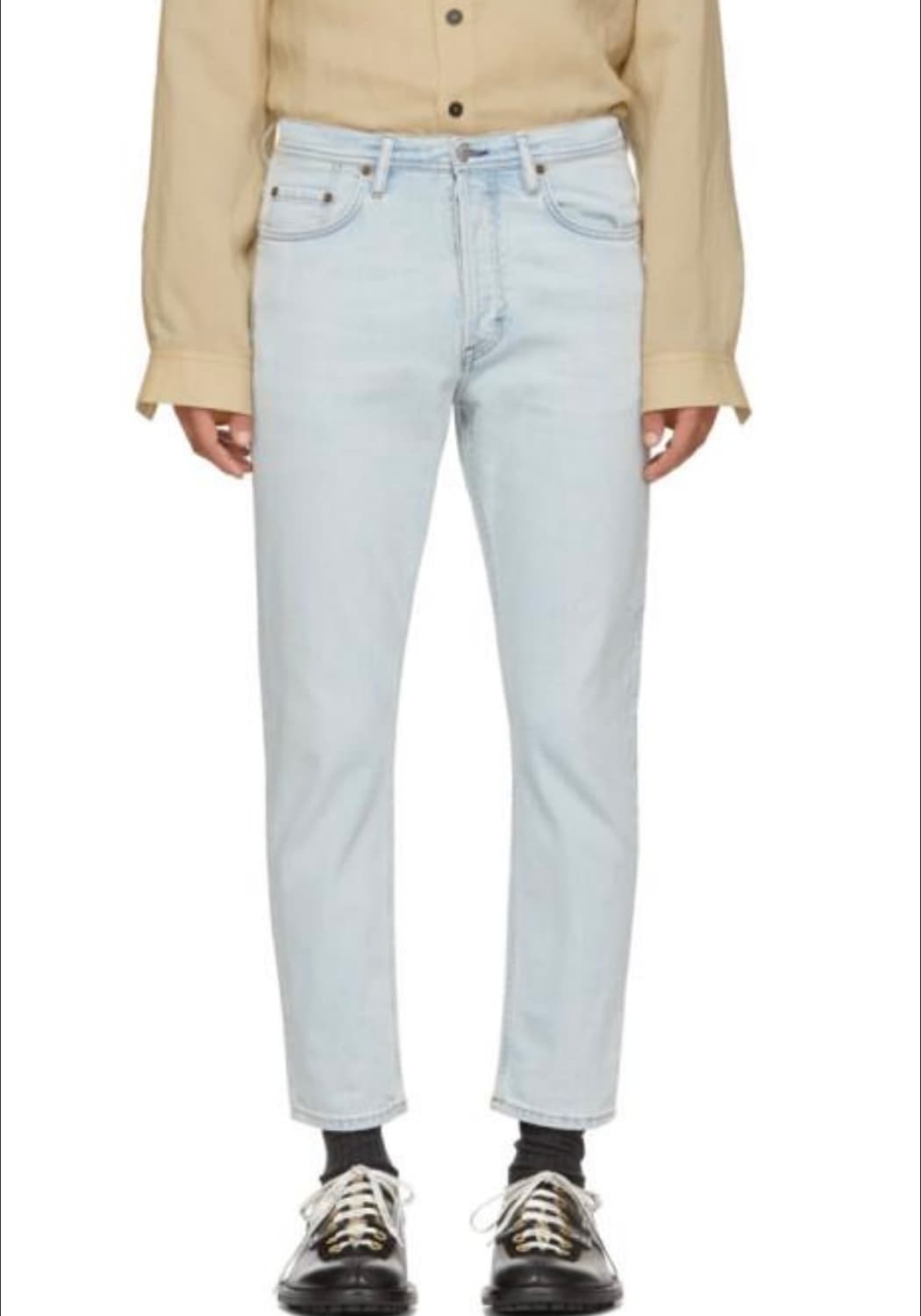 [28] 아크네 스튜디오 블라쿤스트 리버 라이트블루 크롭진 상품이미지1