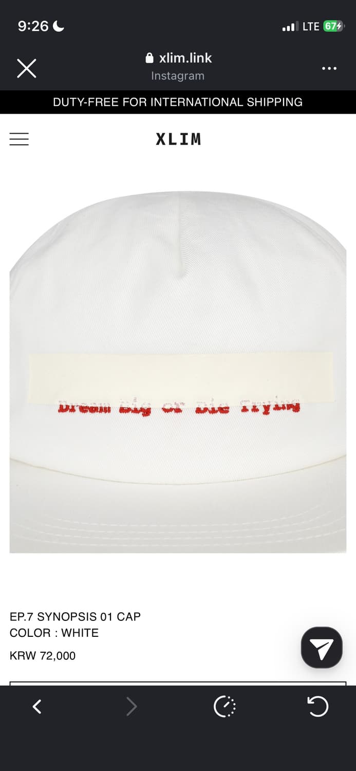 Xlim ep.7 모자 상품이미지3