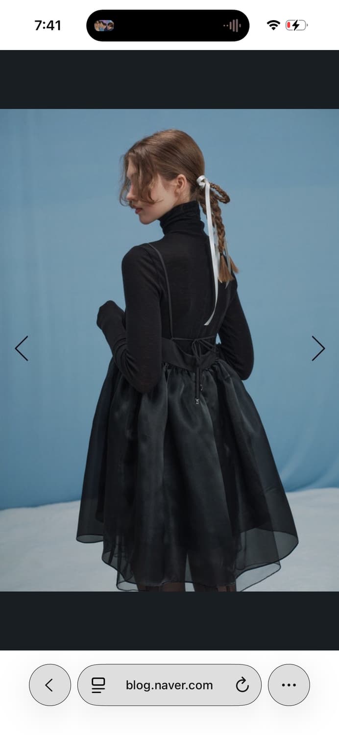 [새상품] 더바넷 드레스 Black Chloe Backless Mini  상품이미지8