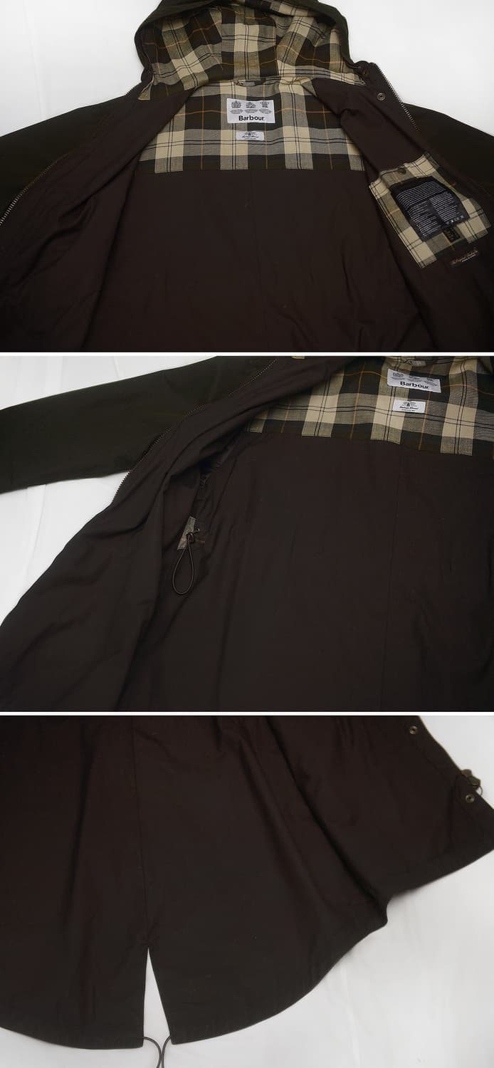 바버 토렌트 피쉬테일 후드 야상 왁스 자켓 (UK12 / EU38) 상품이미지7
