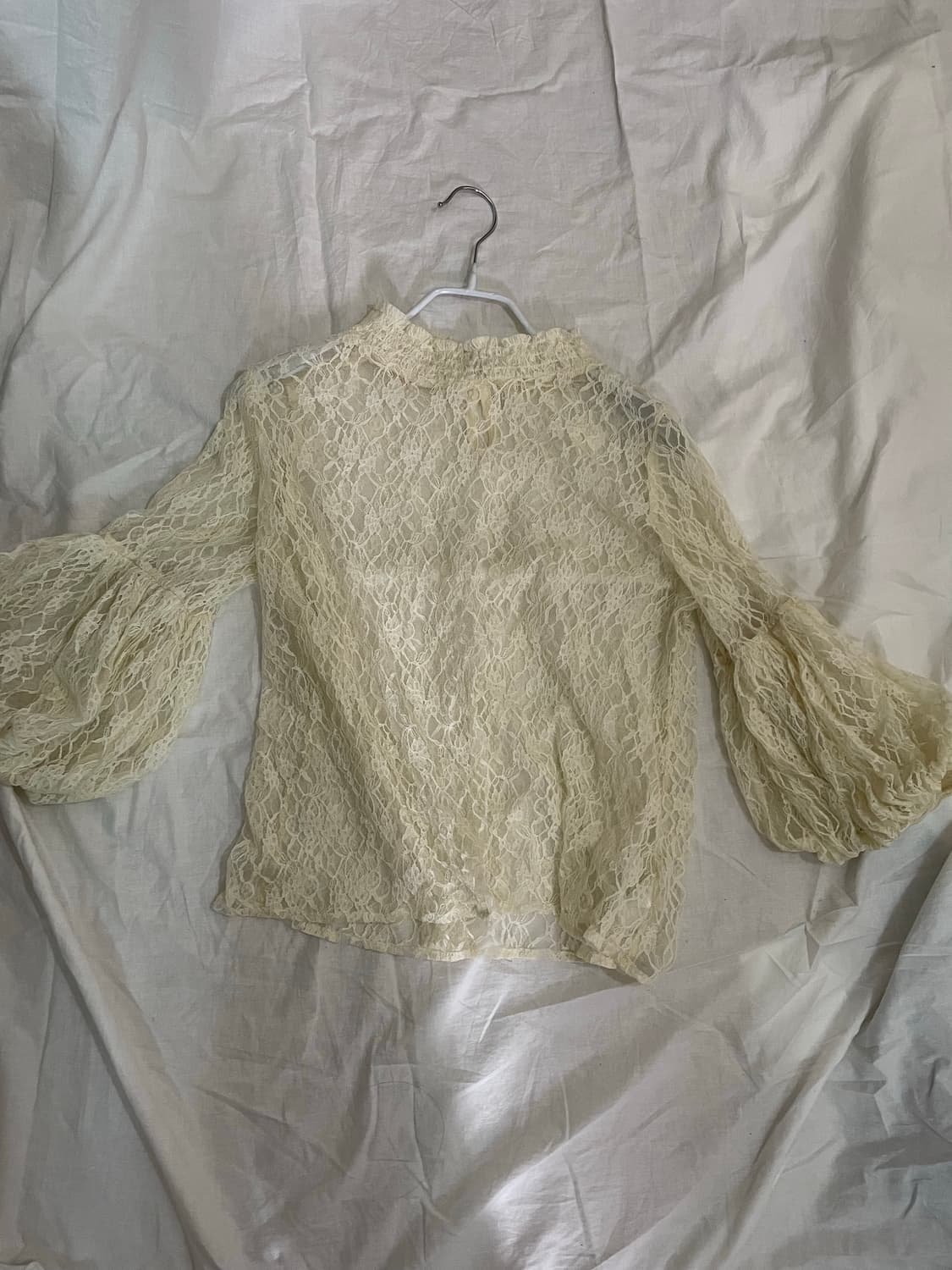 빈티지 레이스 퍼프 블라우스  상품이미지1