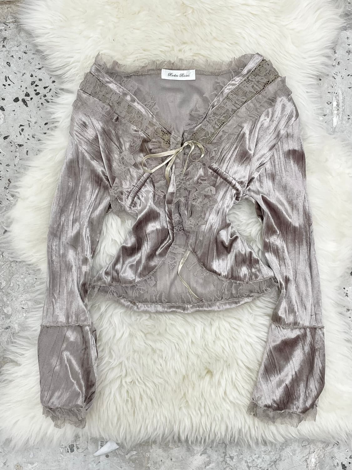 페어리 레이스 디테일 볼레로 탑 상품이미지1