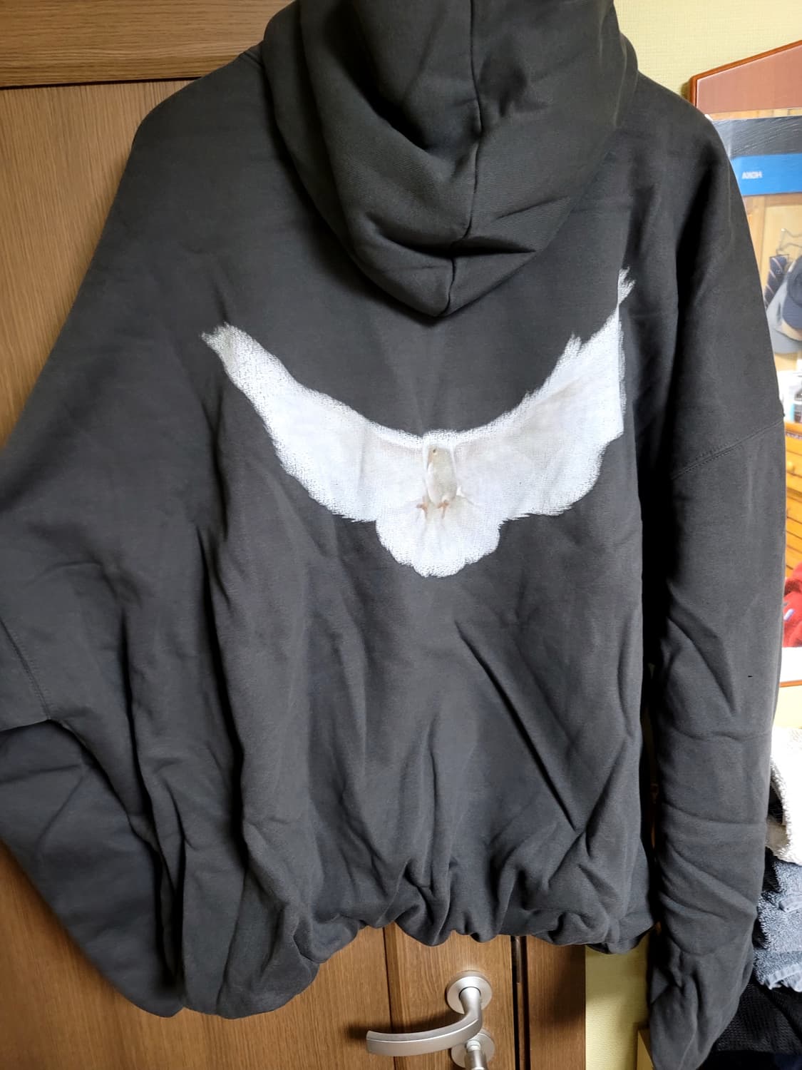 이지 갭 엔지니어드 바이 발렌시아가 도브 후드 블랙 xl 상품이미지3