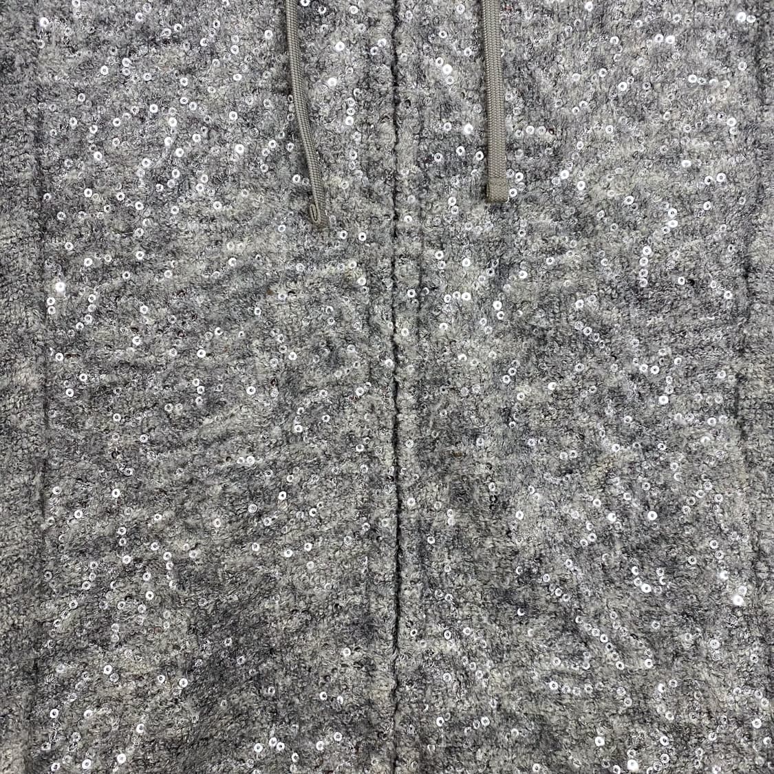 Gray Slim Fit Wool Glitter Zip up 상품이미지5