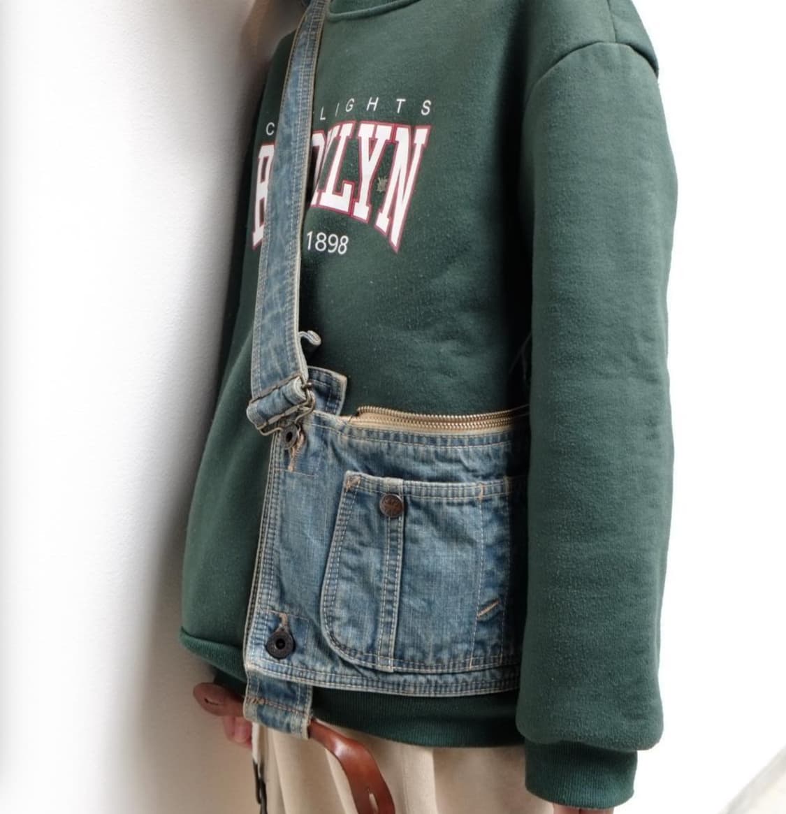 Kapital 캐피탈 데님 서스펜더백 크로스백 상품이미지1