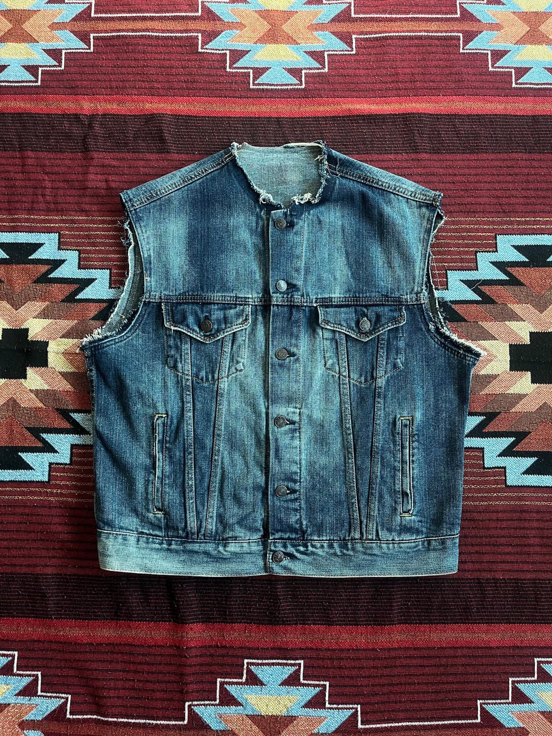 데님엔서플라이 치마요 데님 베스트 자켓 Denim & Supply 상품이미지2