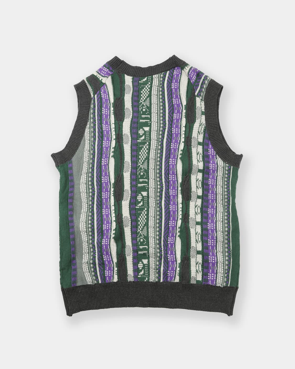 FREAK'S STORE Jacquard Stripe Knit Vest 상품이미지2