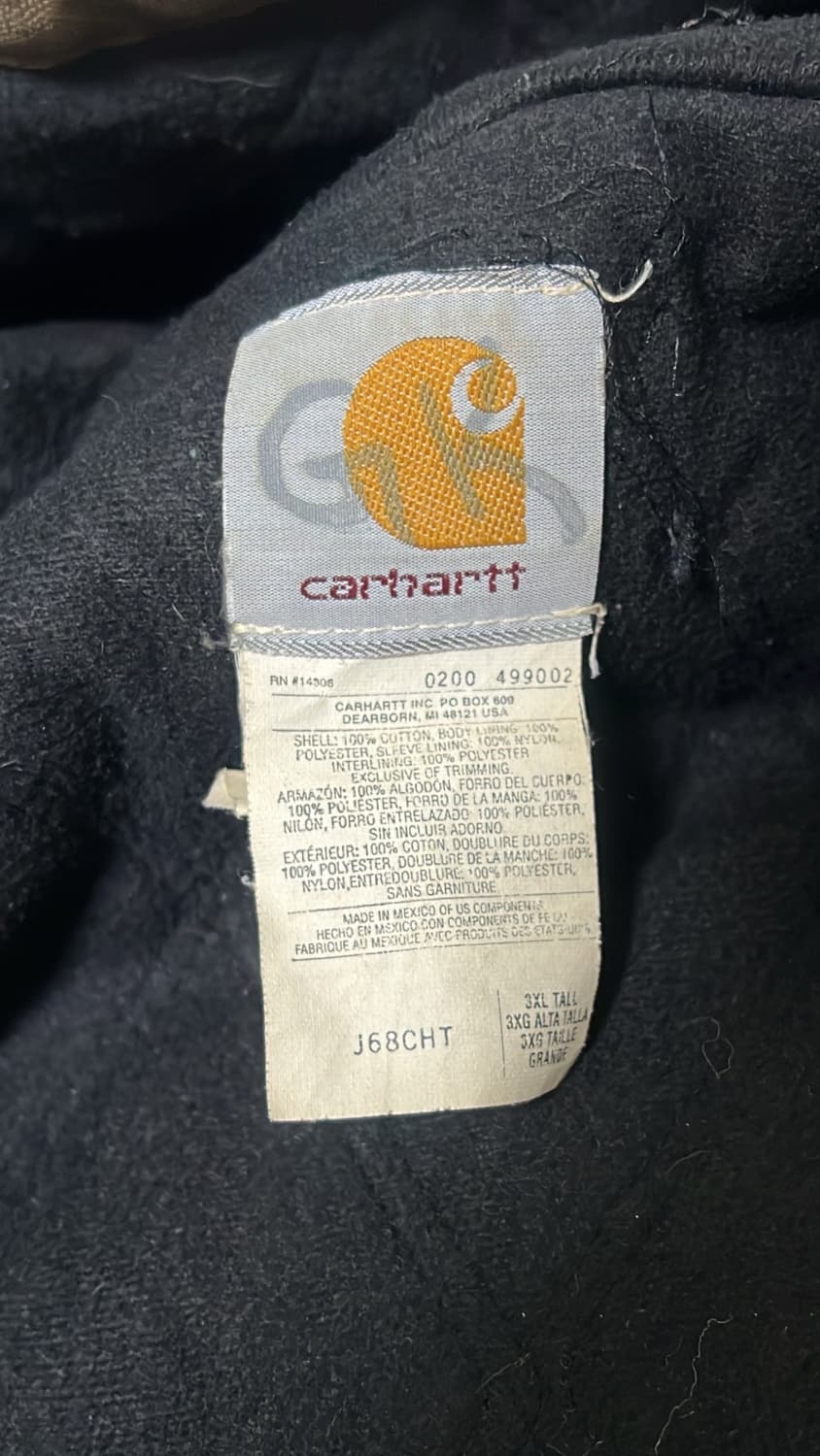 [급처] 칼하트 J68 CHT 액티브 자켓 체스트넛 3XL 워크자켓 상품이미지9