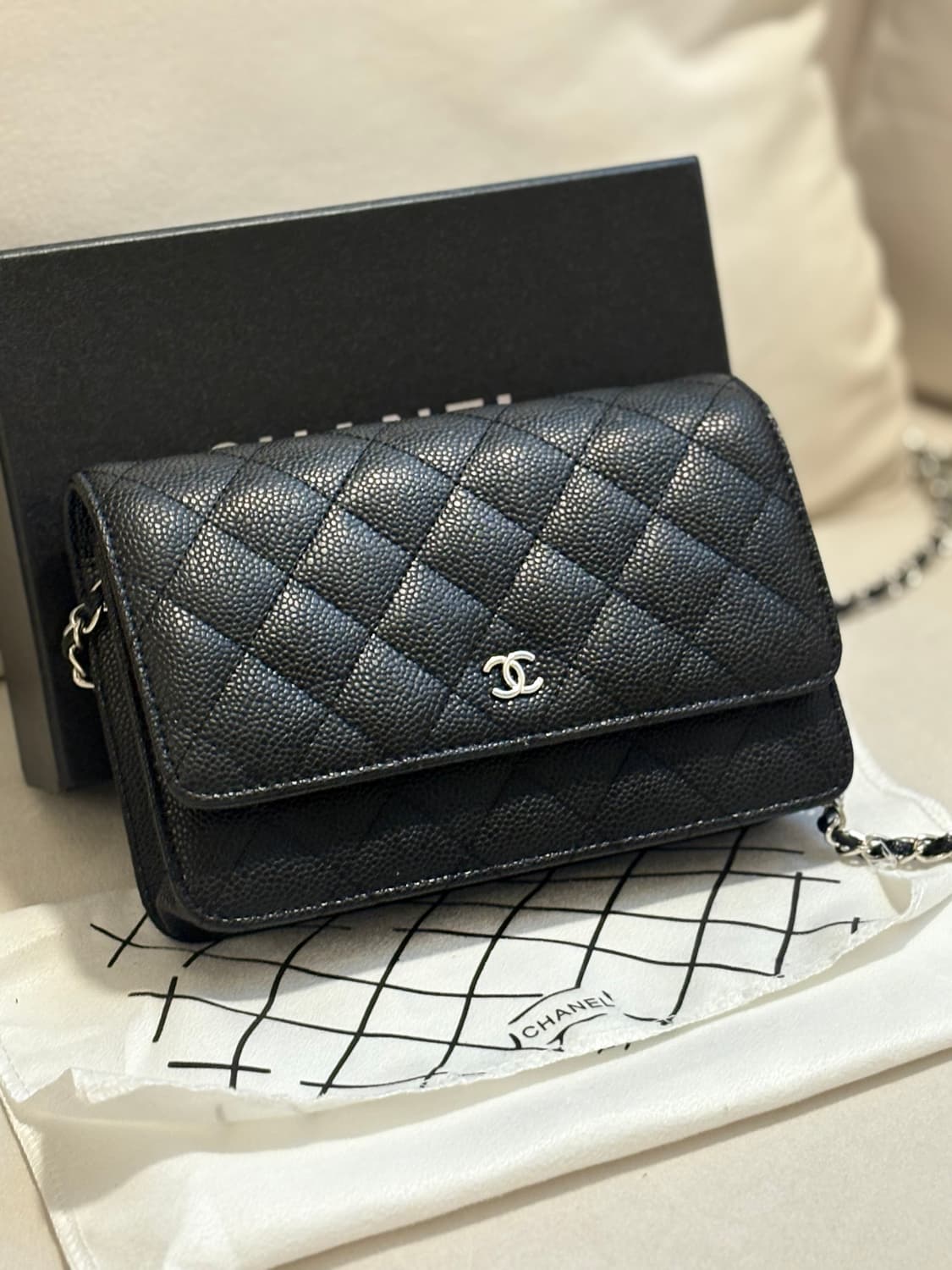 샤넬 클래식 캐비어 WOC 은장체인 (새상품) 상품이미지2